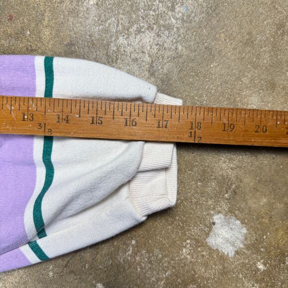 Public‎ Library Cropped Hoodie XS The Hamptons Long Island Striped Purple White - Picture 10 of 10